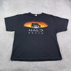 Halo Reach Shirt Mens 2XL XXL Black Microsoft Xbox 360 Promo 2010 Video Game